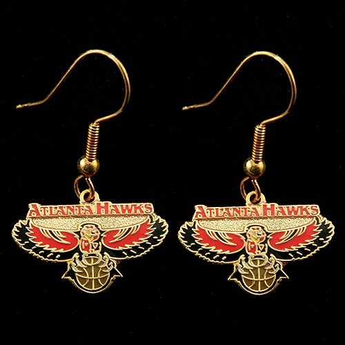 Atlanta Hawks Team Logo Dangle Earrings
