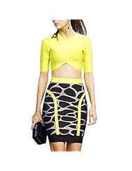 Elbow Length Sleeves Nylon/Rayon/Spandex Stretchy Leopard Print Bandage Dress 