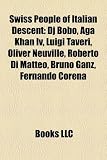 Swiss People of Italian Descent: DJ Bobo, Aga Khan IV, Luigi Taveri, Oliver Neuville, Roberto Di Matteo, Bruno Ganz, Fernando Corena