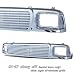 94-97 Chevy S10/Sonoma (Sealed Beam Only) Grill Shell Billet Style All Chrome