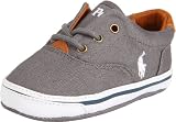Ralph Lauren Layette Vaughn,Charcoal Canvas,2 M US Infant