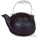 Woodfield Black Cast Iron Kettle for Fireplace