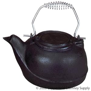 Buy Woodfield Black Cast Iron Kettle for Fireplace now!