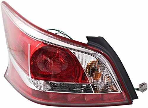 Fits 13-15 Nissan Altima Sedan Driver Side Tail Lamp with Red Edge Trim