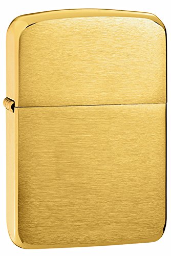 Zippo 1941 replica pocket lighter, brushed brass