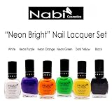 Nabi - Nail Lacquer - 6 Neon Bright Colors