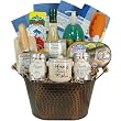 Fish Supper Luxury Gourmet French Gift Basket with Terre Exotique Wasabe