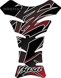 Orbital Tank Pads - Suzuki, BUSA Black/Red 1298