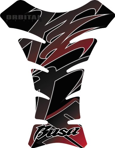 Orbital Tank Pads - Suzuki, BUSA Black/Red 1298