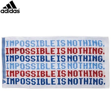 adidas（アディダス） サマーフェイス タオル WHT／コロンビアBL HR989 P63688