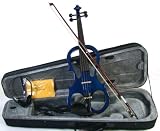 JinYin D840 Blue Electric Violin with Case, Bow