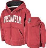 Wisconsin Badgers Toddler Red Arcade Full-Zip Hooded Sweatshirt