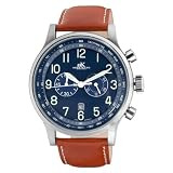 Adee Kaye Men's AK201-M-BLU Miyota Quartz Chronograph Watch