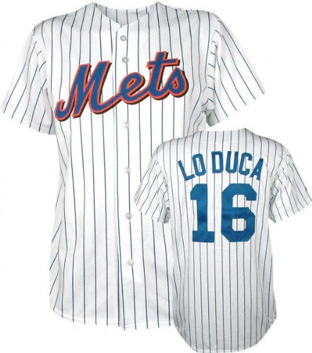 Paul Lo Duca White Majestic MLB 2009 Home Royal Replica New York Mets Youth Jersey