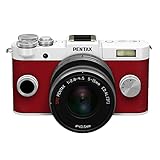 PENTAX ミラーレス一眼 Q-S1 ズームレンズキット [標準ズーム 02 STANDARD ZOOM] ピュアホワイト/カーマインレッド 016 06321