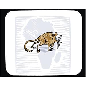 Decorated Mouse Pad with mammal, rat, animal, rodent