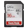 SanDisk Ultra 16GB Class 10 SDHC Memory Card Up To 40MB/s- SDSDUN-0016G-G46 [Newest Version]