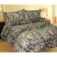 WOODLAND CAMOUFLAGE - Microfiber Comforter Spread - QUEEN