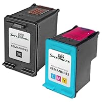 HP 92 Black & HP 93 Tri-Color Remanufactured Ink Cartridges