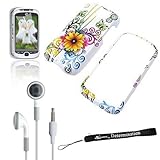 WHITE FLOWER BUTTERFLY Crystal Protective Hard Plastic Graphic Case for T-M ....