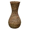 Midtone Woven Hour-Glass Vase - Mahogany (Small)