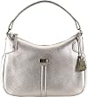 Cole Haan Pebbled Leather Rounded Hobo Village Bag B38959 Platinum