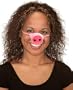 Velvet Pink Pig Nose Snout costume accessory