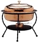 Old Dutch 16�"x12�"x18" Oval D�cor Copper Chafing Dish, 6 Qt