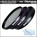 High Resolution 37mm 3-piece Filter Set (UV, Fluorescent, Polarizer) For The Olympus E-PL2 E-P2 Digital Camera