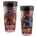 Vandor Spider-man 16 Ounce Plastic Water Bottle, Multicolored (26051)