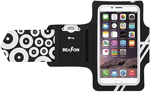 BEASON iPhone 6/6s(4.7'') Running Armband, Water Resistant Lightweight Sports Workout Armband with Key Pocket for iPhone 6/6s [Touch Screen Control], Black