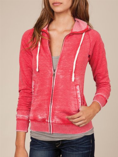 Women's Burnout Fleece Zip Hoodie