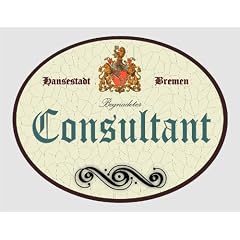 Holzschild Consultant - Bremen (18 x 14 cm)