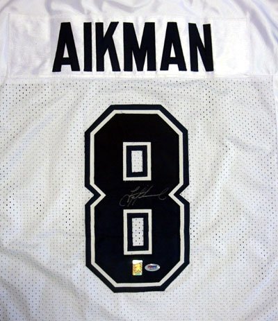 Troy Aikman Autographed/Hand Signed Dallas Cowboys White Jersey PSA/DNA