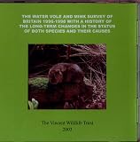 The water vole and mink survey of Britain 1996-1998, with a history of the long-term changes in the status of both species and their causes