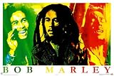 Bob Marley (Colors) Music Poster Print - 24x36 Poster Print, 36x24