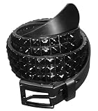 BLT21 Studded Belt W/Snaps For Buckles Any Size 32-40