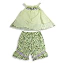 Picture Me - Infant Girls Sleeveless Capri Set, Yellow, Lavender