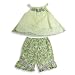 Picture Me - Toddler Girls Sleeveless Capri Set, Yellow, Lavender