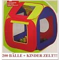 Kinder Zelt Pop Up + 200 St�ck B�lle B�llebad Ball