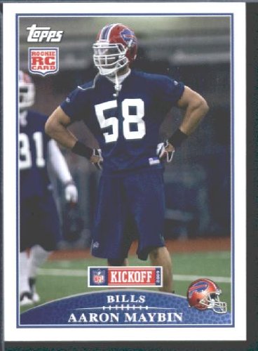 2009 Topps KickOff Football Card # 118 Aaron Maybin ROOKIE (RC) Buffalo Bills Mint Condition - Shipped In Protective ScrewDown Display Case!