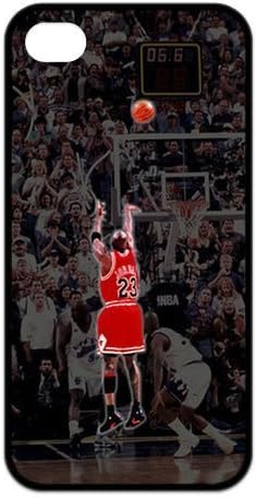 NBA Great Legendary Basketball Star Michael Jordan for Iphone4/4s Leather Rubber Cover Case-Creative New Life