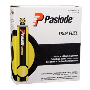Paslode Short Yellow Fuel Cell 4-Pack no. 650039 for the Paslode Cordless Trim Nailers by 