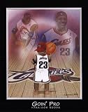 Goin' Pro - Lebron James by Harrison Woods. Size 6.85 inches width by 8.17 inches height. High Quality Art Poster Print