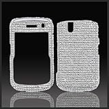 Silver "Cristalina" crystal bling case-cover for Blackberry Tour 9630 Bold  ....