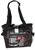 51i8OjRbW6L. SL160  4Rplanetbag Large Black Reusable, Recyclable Shopping/Travel Tote Bag