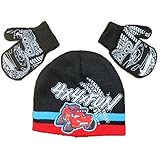 Disney Cars Boys Knit Short Hat and Mitten Set - Toddler