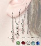 Ear Lace with Silver Chain and Dragonfly Shape with jewel - PC52