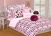 Thro Ltd. Cupcakes Full/Queen Comforter Set, Pink/Brown