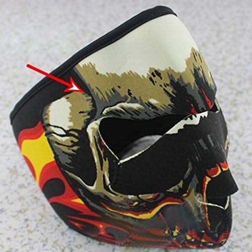 Cideros Full Face Mask Ski Cycling CS Halloween Mask Windproof&Coldproof Winter Outdoor Biking Climbing Hiking Camping Hunting Running Protective Equipment,Type 2